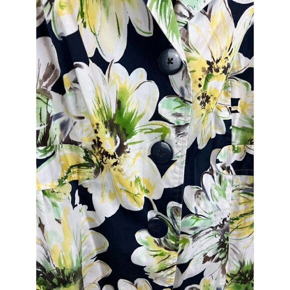 AVENUE cotton spandex stretch jacket cardigan collared unlined size 26 - Picture 2 of 8